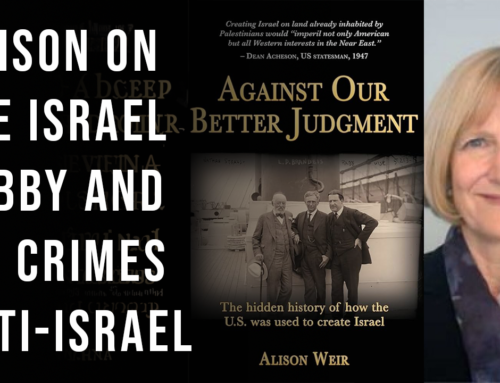 Alison Weir anti-Israel (knights members and above)